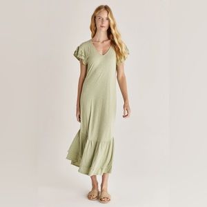 Zella Cotton Slub Midi Dress